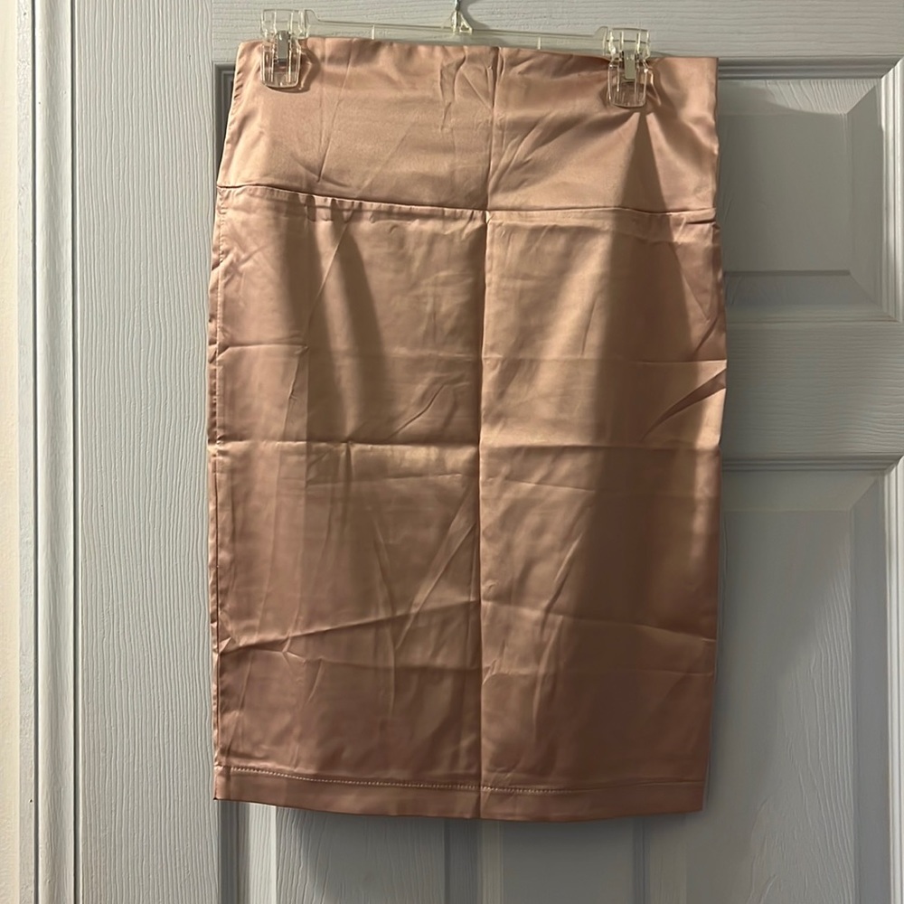 Fashion Nova Satin Midi Skirt